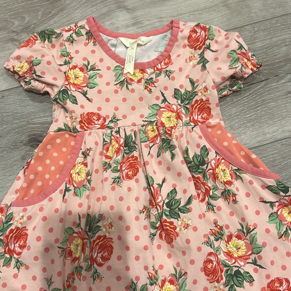 MJ Floral Pink Kids Dress